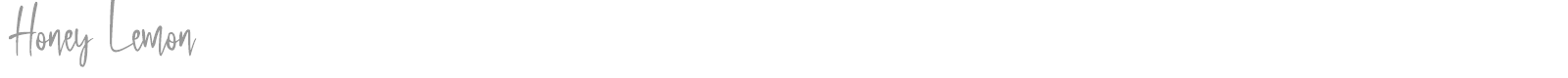Honey Lemon font preview